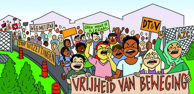 Afbeelding uit eerdere campagne voor kinderpardon, Geen Kind Aan De Kant